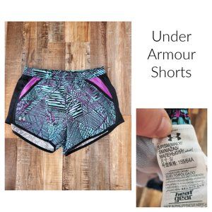 Under Armour Shorts - Athletic - Purple and Teal - Size S8323